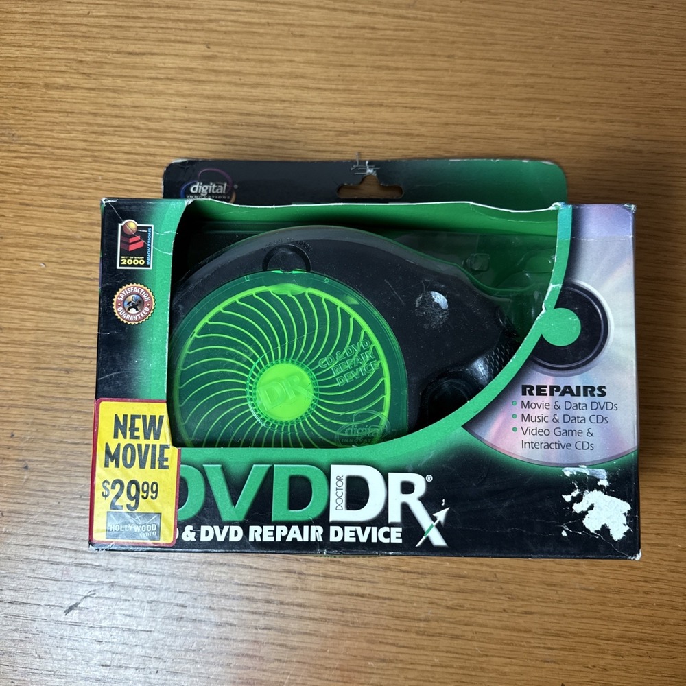 Digital Innovations DVD Dr CD & DVD Repair Device Game, Movies & Music Discs NIB